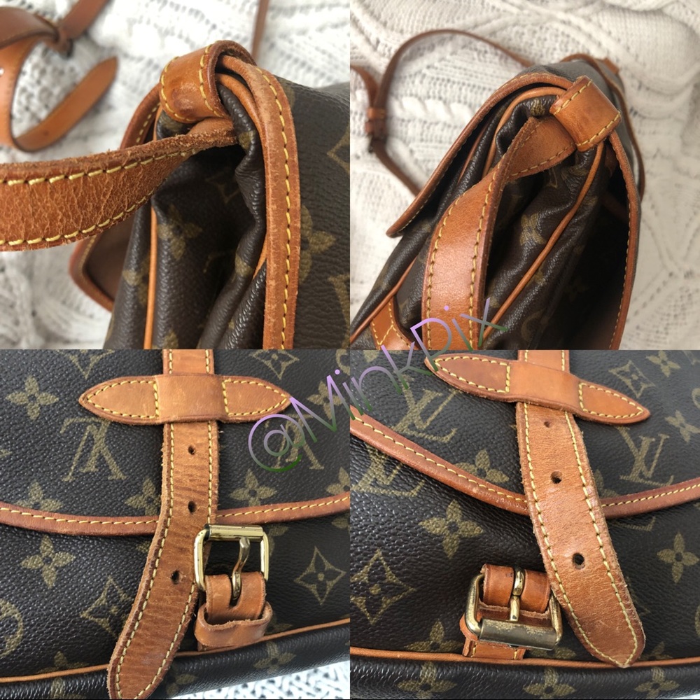 🎁 🎄🎄💯LOUIS VUITTON SAUMUR MM🎄🎄 🎁 - Picture 10 of 13